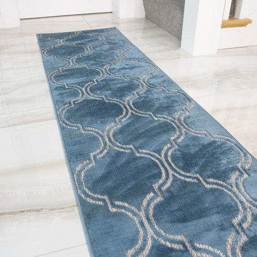 Fairmont Park Frahm Flatweave Teal Rug Wayfair.co.uk